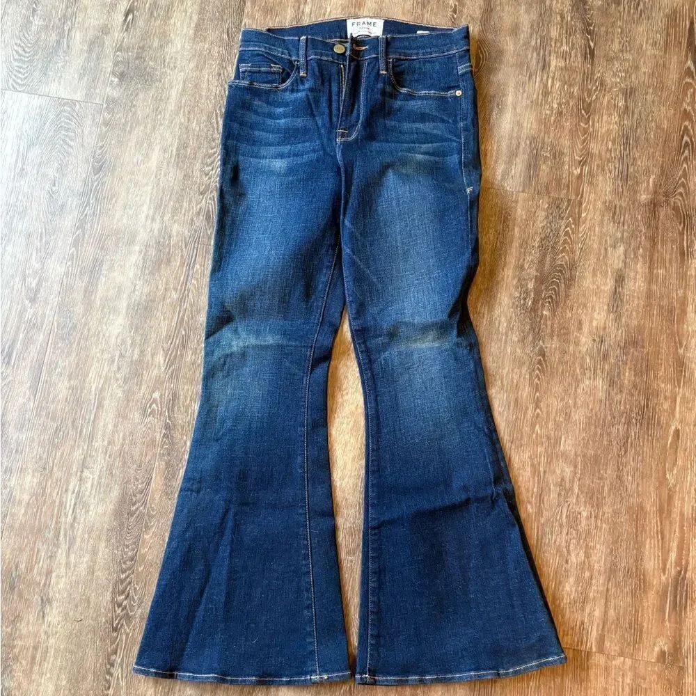 Frame Denim Le Crop Bell Dark Wash, 27